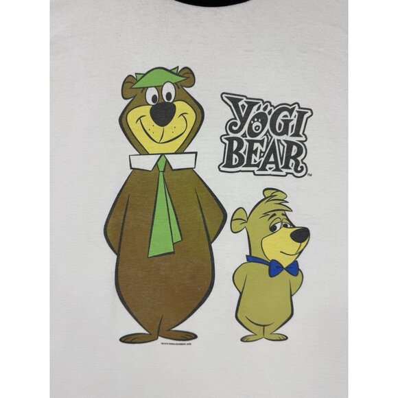 Vintage 2002 Hanna-Barbera Yogi Bear Ringer Shirt Cartoon Network TV Show Art - Picture 4 of 13